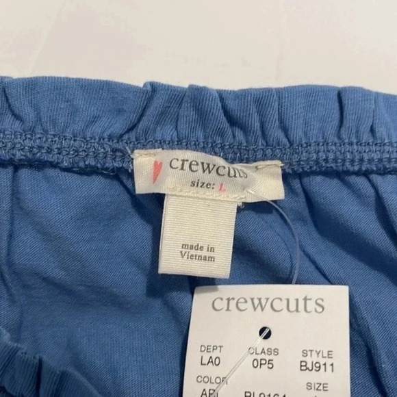 Crewcuts Girls' Ruffle‎ Long-Sleeve T-shirt Amalfi Blue Size L - Picture 5 of 9